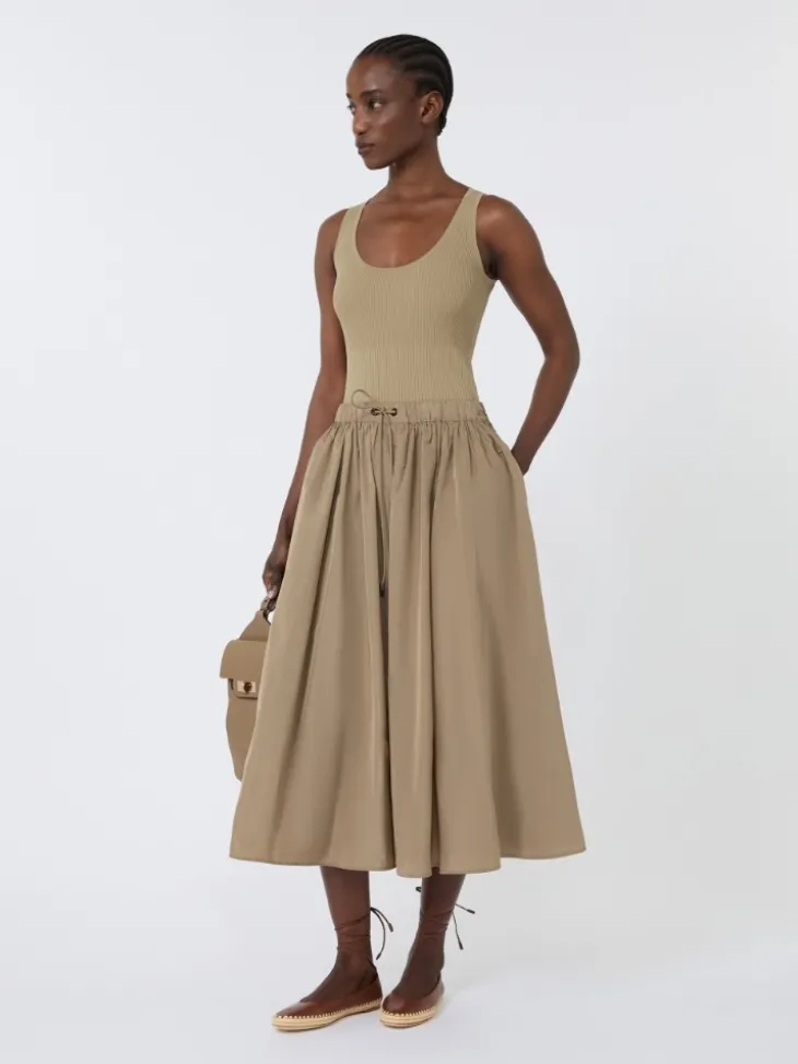 Viscose-blend yarn top - KAKI