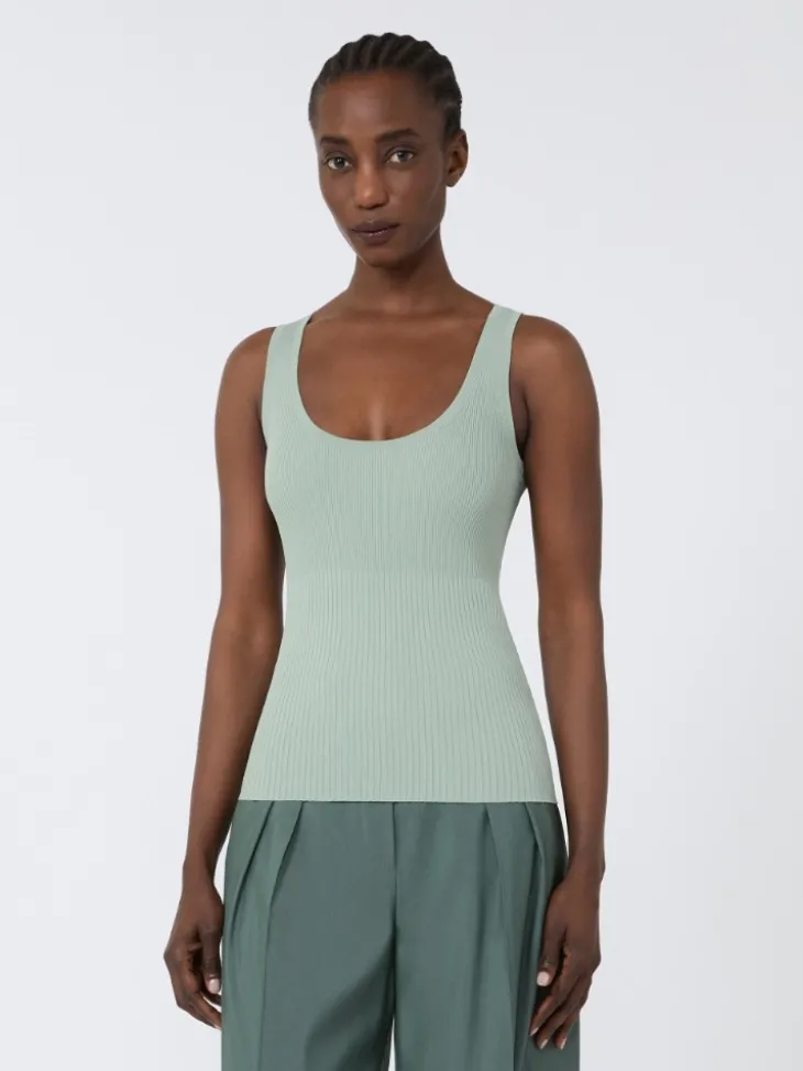 Viscose-blend yarn top - SAGE GREEN