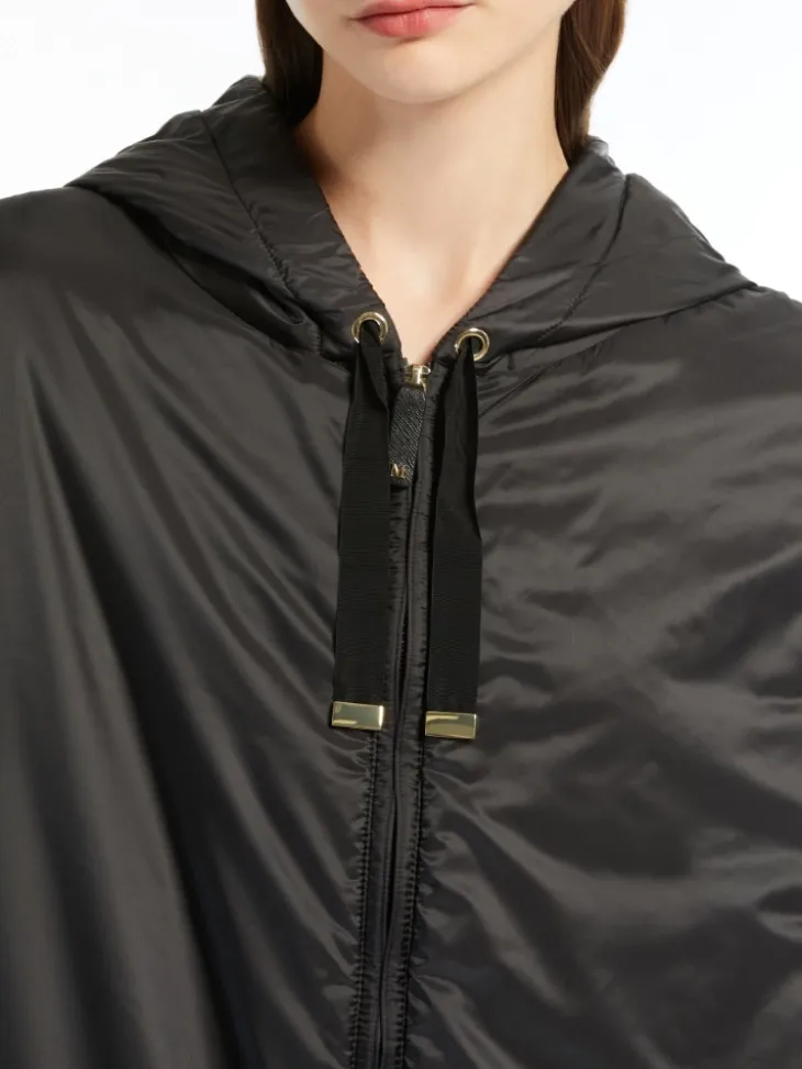 Water-repellent canvas gilet - BLACK
