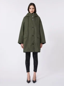Water-repellent canvas parka - KAKI