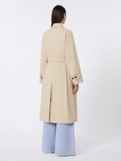 Water-repellent cotton trench coat - BEIGE
