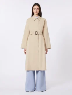 Water-repellent cotton trench coat - BEIGE