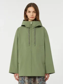Water-repellent fabric windbreaker - OLIVE GREEN