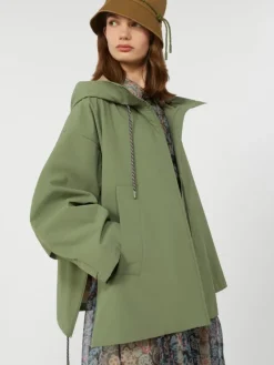 Water-repellent fabric windbreaker - OLIVE GREEN