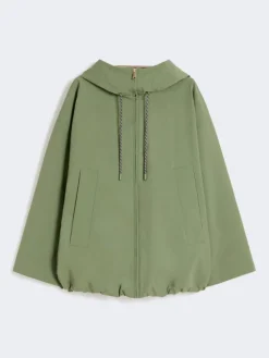 Water-repellent fabric windbreaker - OLIVE GREEN