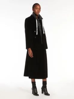 Water-repellent nylon canvas gilet - BLACK