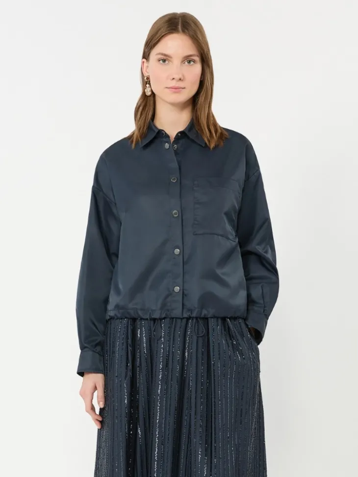 Water-repellent twill jacket - NAVY