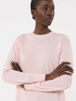 Wool and cashmere basic sweater - PINK