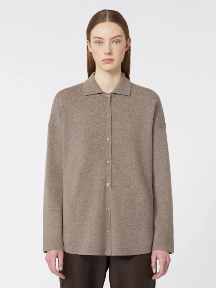 Wool and cashmere cardigan - TURTLEDOVE