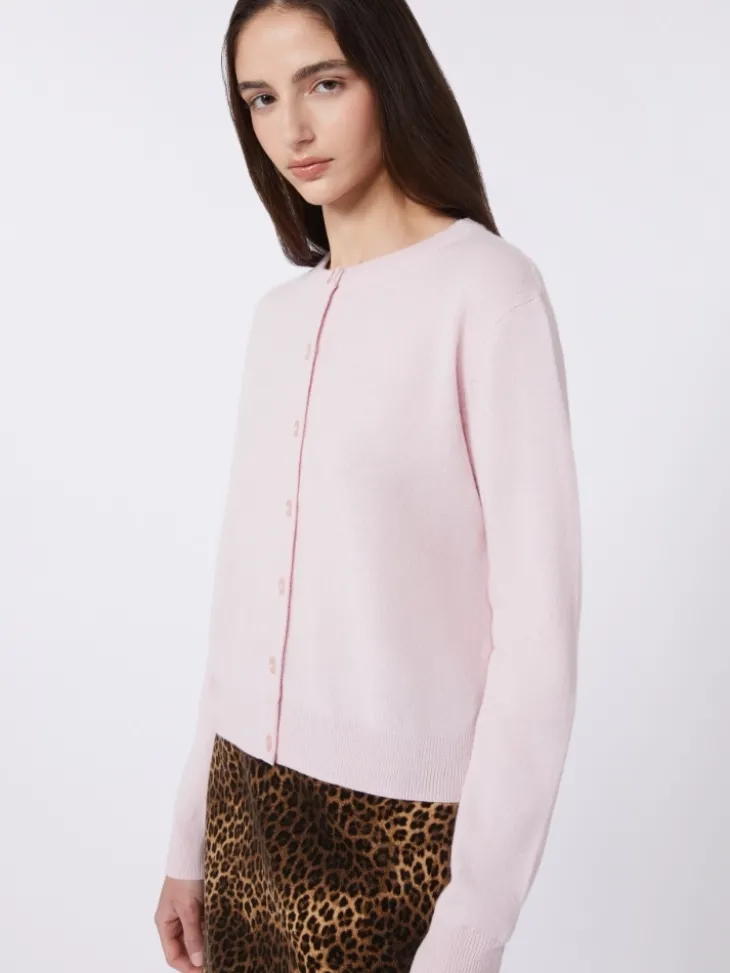 Wool and cashmere cardigan - PINK