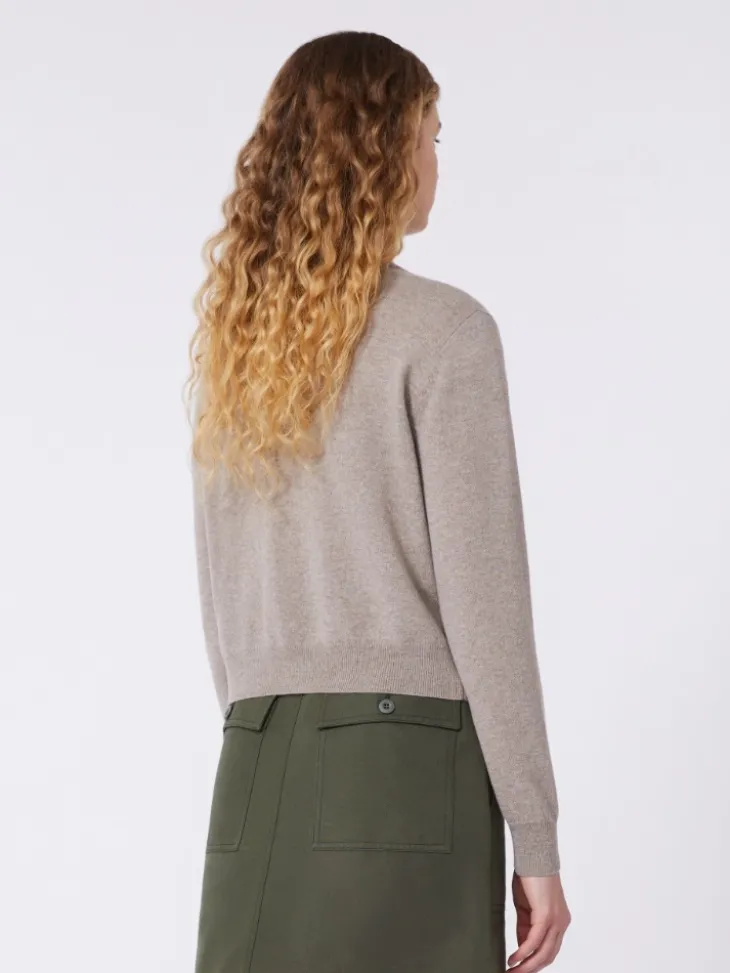 Wool and cashmere cardigan - TURTLEDOVE