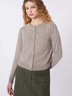 Wool and cashmere cardigan - TURTLEDOVE