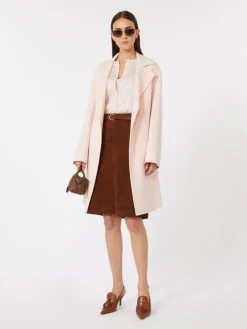 Wool and cashmere coat - PINK
