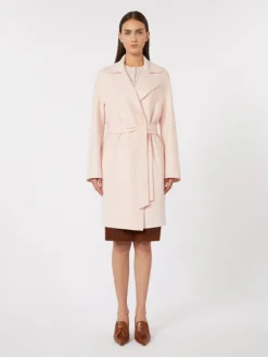 Wool and cashmere coat - PINK