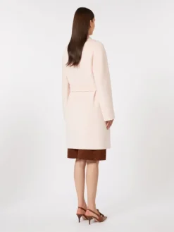Wool and cashmere coat - PINK