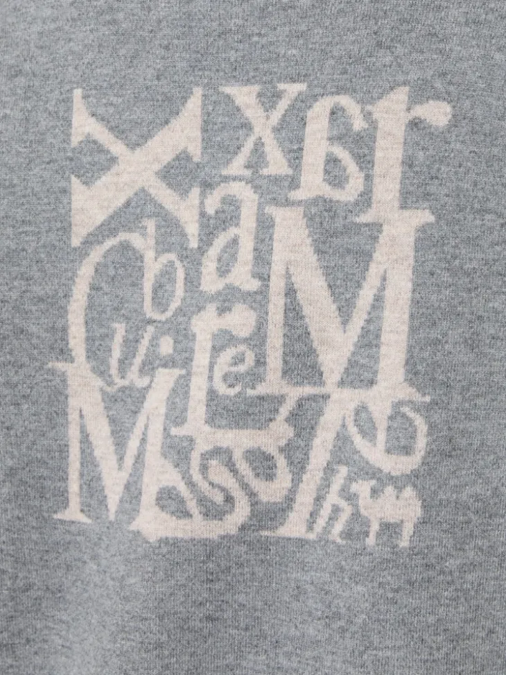 Wool and cashmere hooded cardigan - MEDIUM GREY