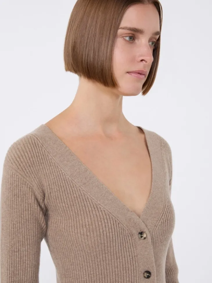 Wool and cashmere jumper - SAND