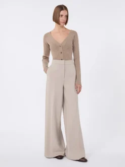 Wool and cashmere jumper - SAND