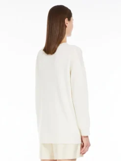 Wool and cashmere jumper - WHITE