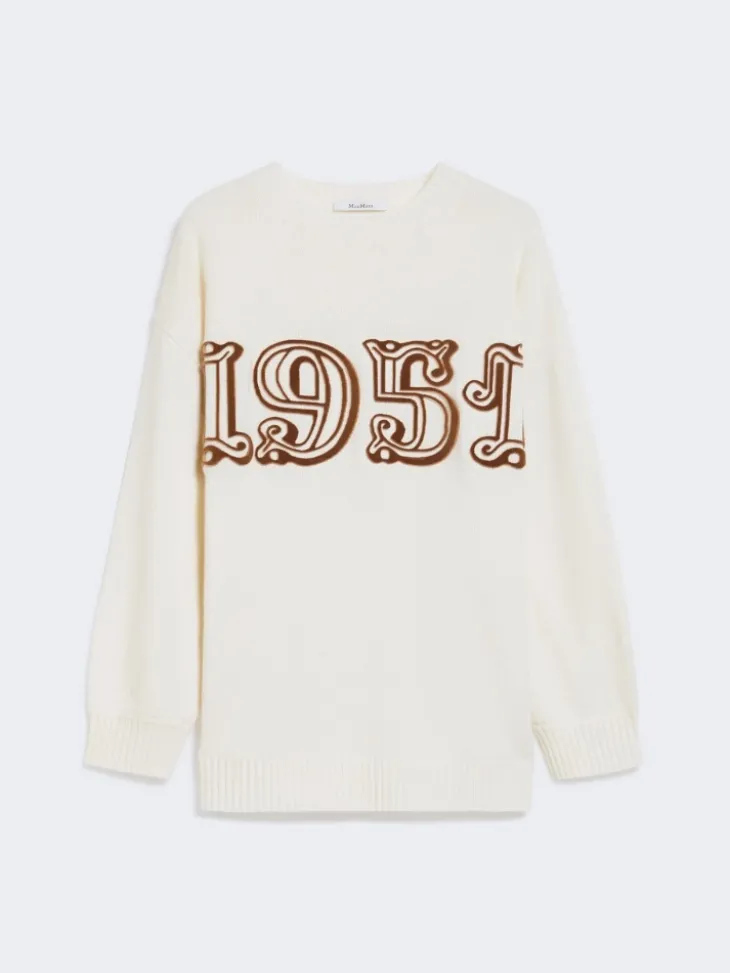 Wool and cashmere jumper - WHITE