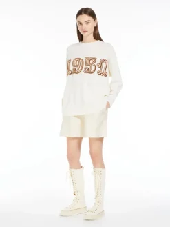Wool and cashmere jumper - WHITE