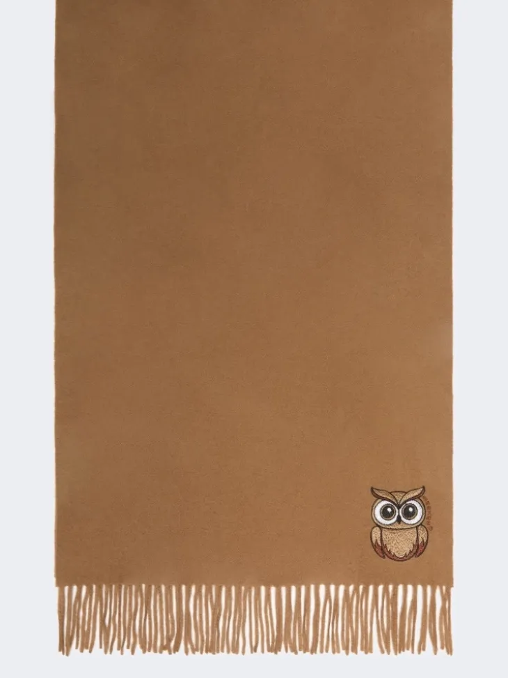 Wool and cashmere stole - BEIGE