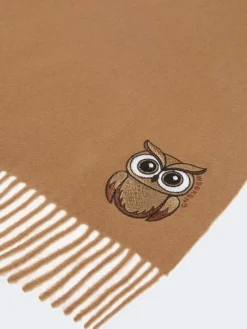 Wool and cashmere stole - BEIGE