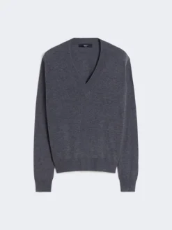 Wool and cashmere sweater - DARK GREY