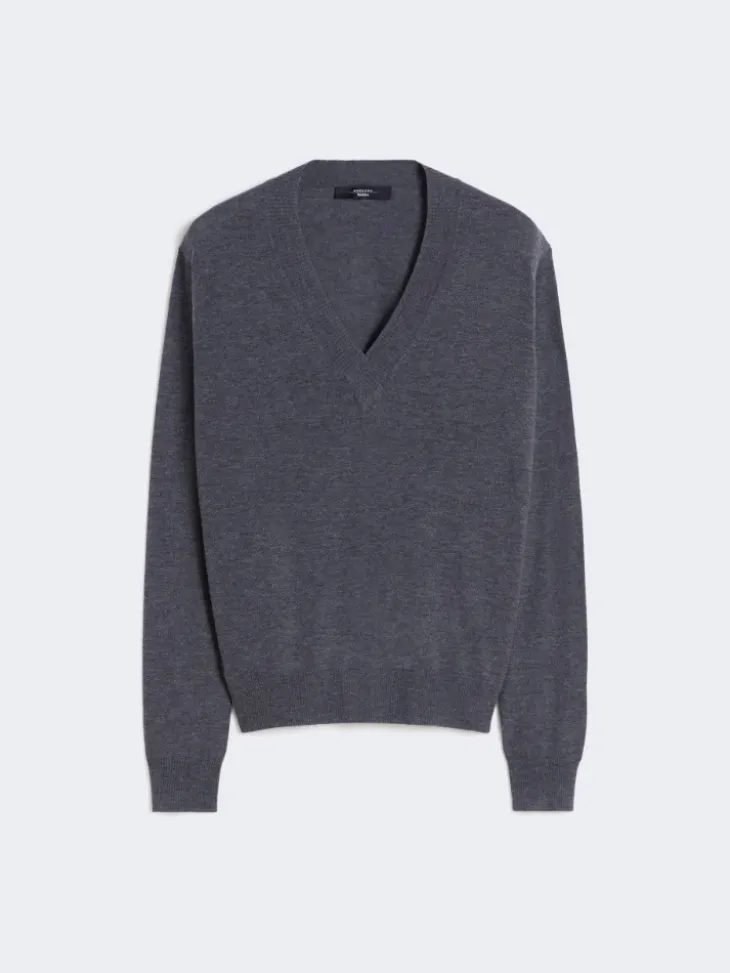 Wool and cashmere sweater - DARK GREY