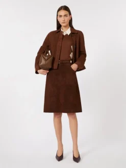 Wool and silk sweater - CHOCOLATE