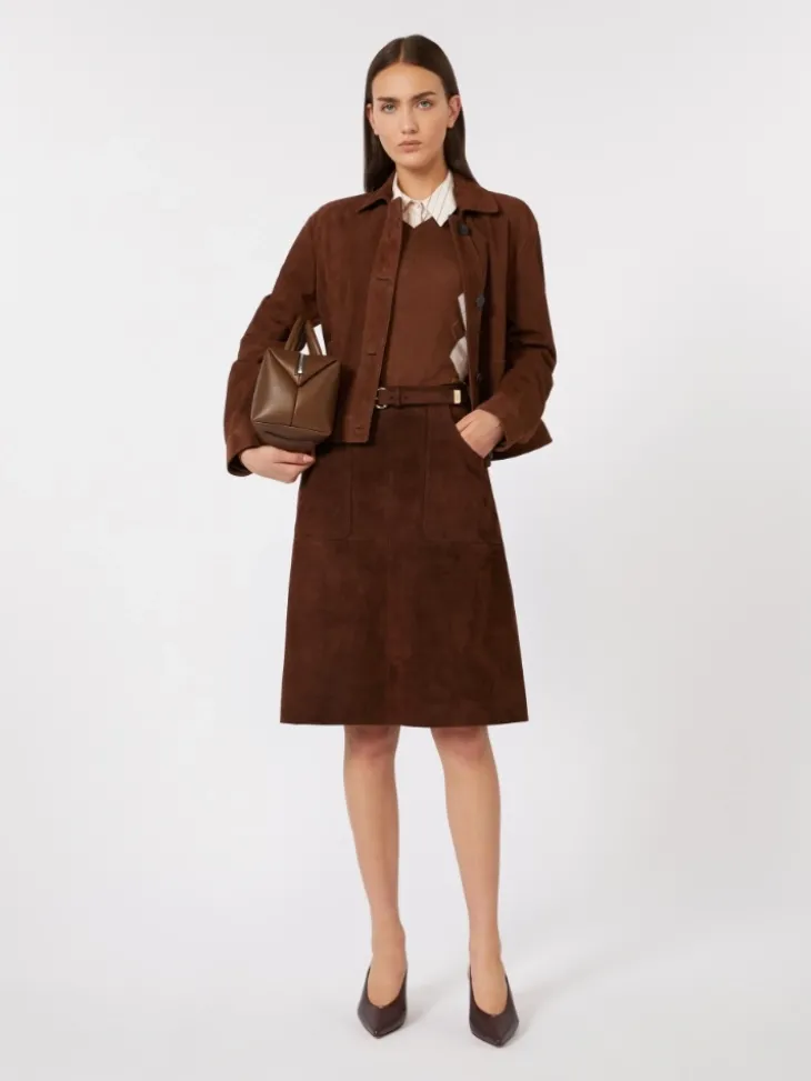 Wool and silk sweater - CHOCOLATE