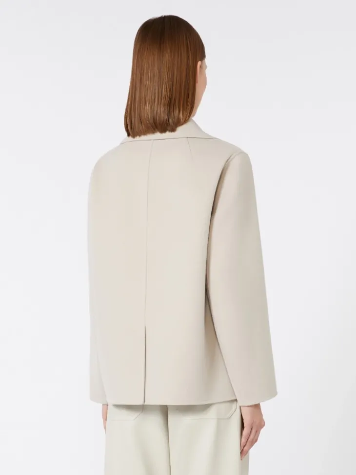 Wool broadcloth jacket - SAND