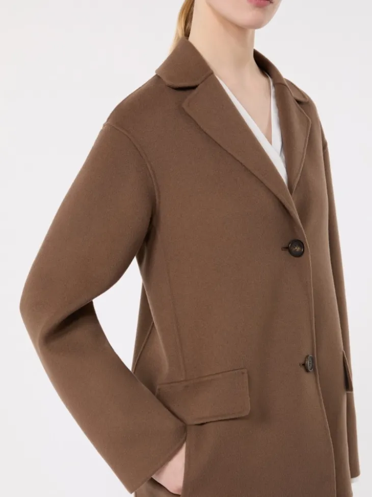 Wool drap jacket - MUD