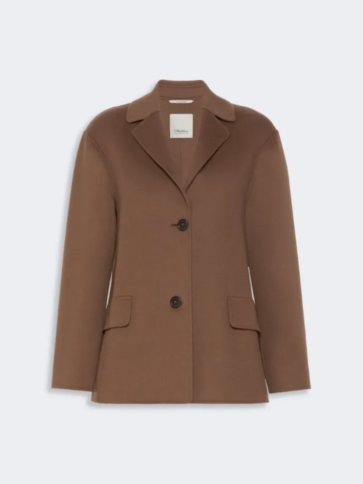 Wool drap jacket - MUD