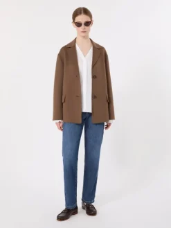Wool drap jacket - MUD