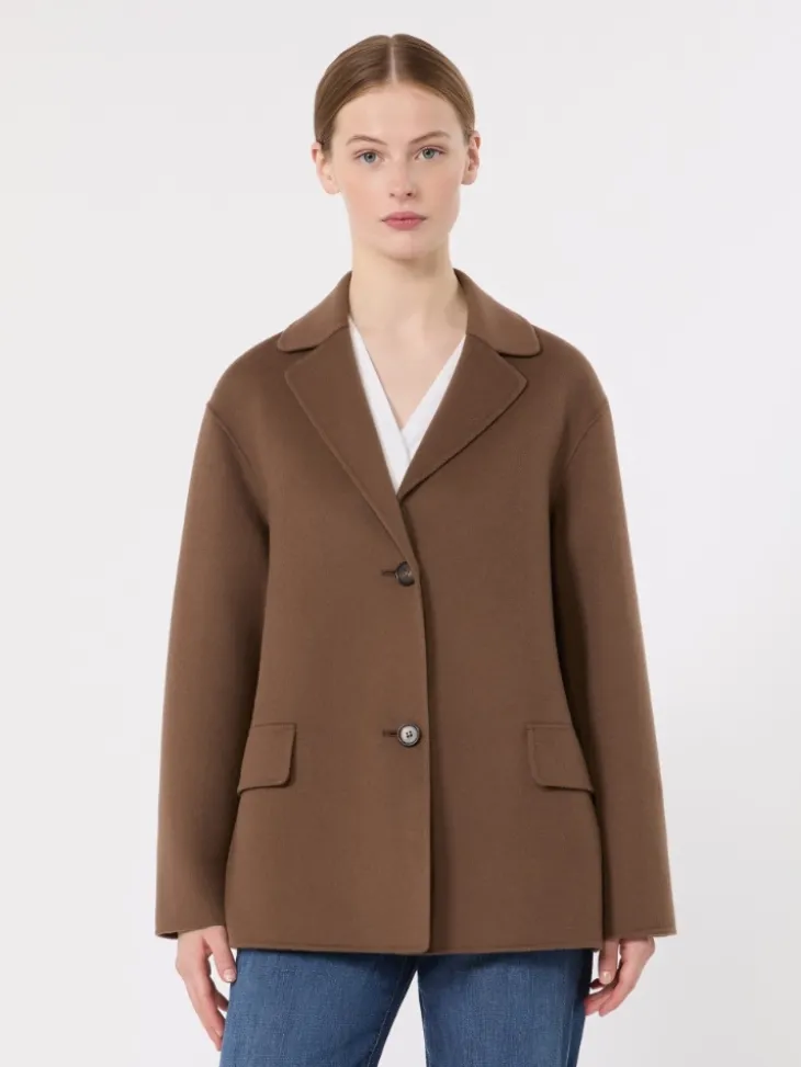Wool drap jacket - MUD