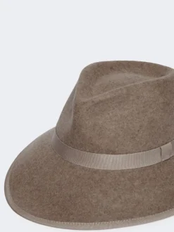Wool felt hat - BEIGE