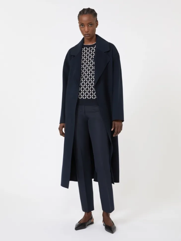 Wool jacquard jumper - ULTRAMARINE