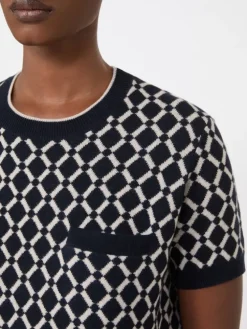 Wool jacquard jumper - ULTRAMARINE