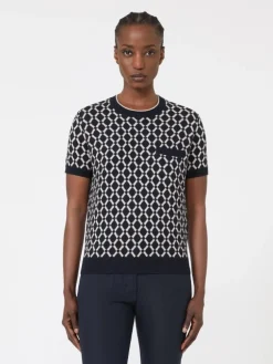 Wool jacquard jumper - ULTRAMARINE