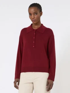 Wool knit jumper - RASPBERRY