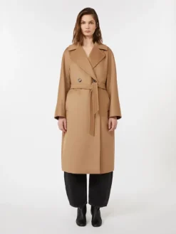 Wool robe coat - CAMEL