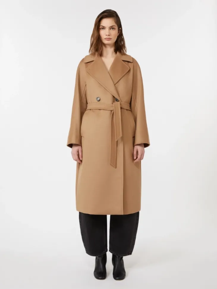 Wool robe coat - CAMEL