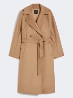 Wool robe coat - CAMEL