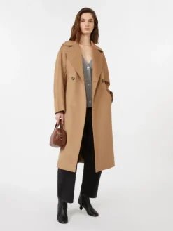Wool robe coat - CAMEL