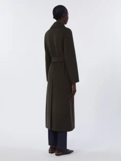 Wool robe coat - DARK GREEN