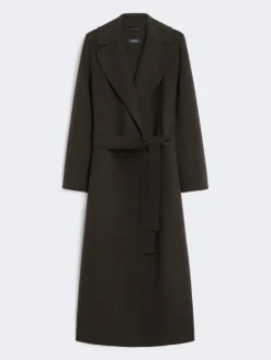Wool robe coat - DARK GREEN