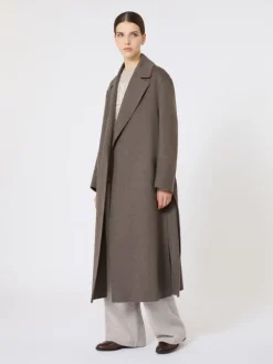 Wool robe coat - MUD