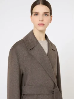 Wool robe coat - MUD