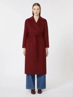 Wool robe coat - RASPBERRY